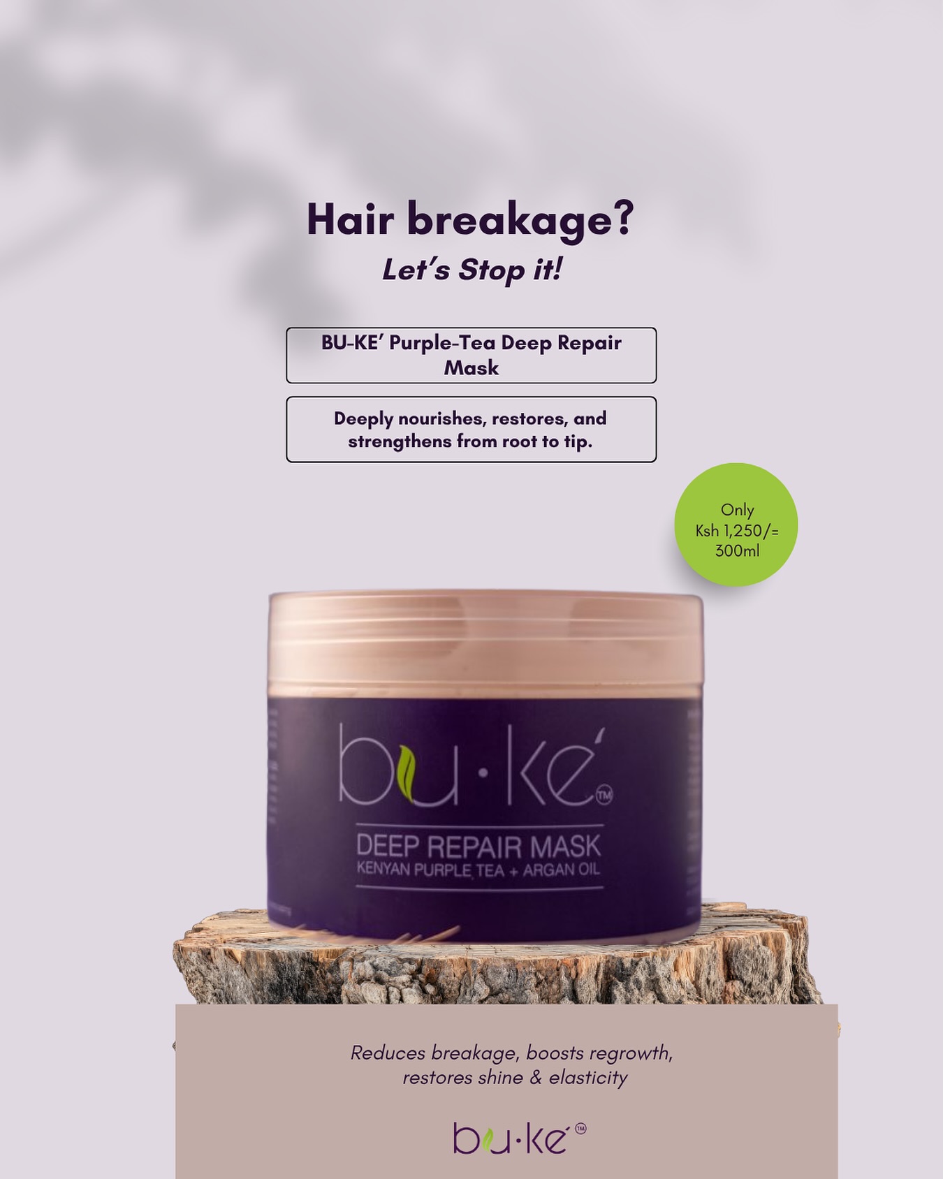 Struggling with hair breakage? BU-KE Hair Treatment is here to rescue your strands!
Packed with nourishing oils and hydrating ingredients, it strengthens your hair from root to tip, reduces breakage, and leaves your hair soft, shiny, and resilient.
Say goodbye to brittle strands and hello to stronger, healthier hair! 💜#BUKEHairCare #HairBreakageSolution #StrongerHair #HealthyHairJourney #NaturalHairCare #KenyaBeauty #HairGoals